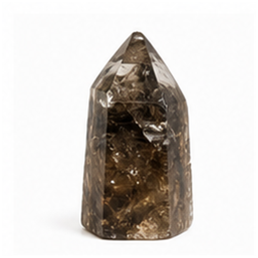 Smoky quartz polished point product mockup