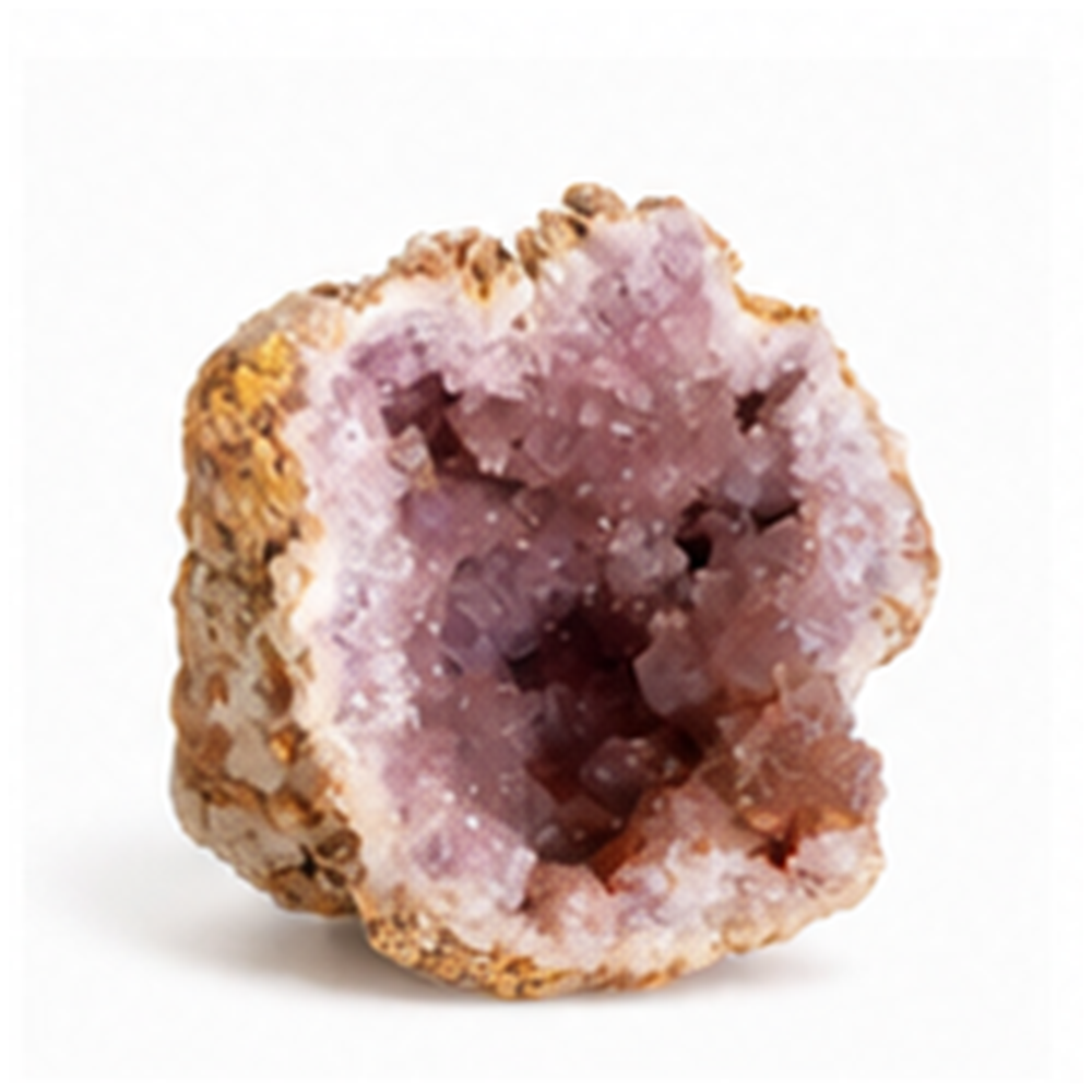 Pink amethyst geode product mockup