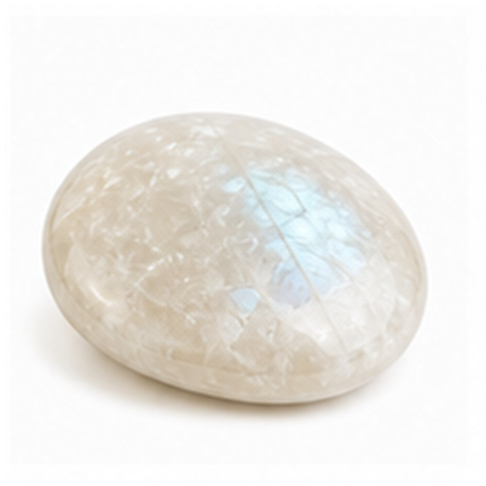 Moonstone palm stone product mockup