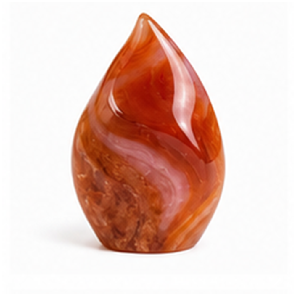 Carnelian flame carving product mockup